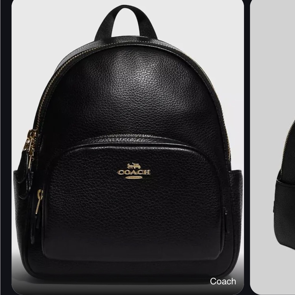 🔥NWT🔥 COACH COURT MINI BLACK BACKPACK